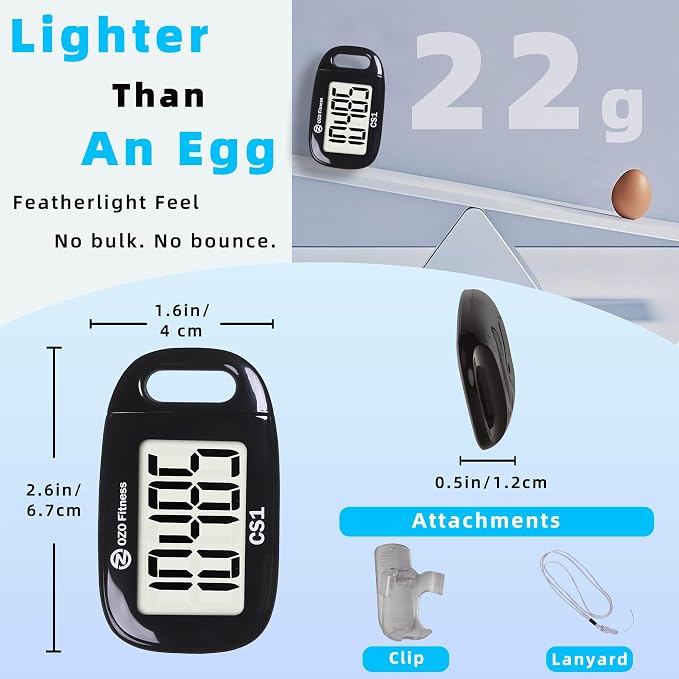 Clip-on 3D Pedometer for Walking Steps Counter - Image 3