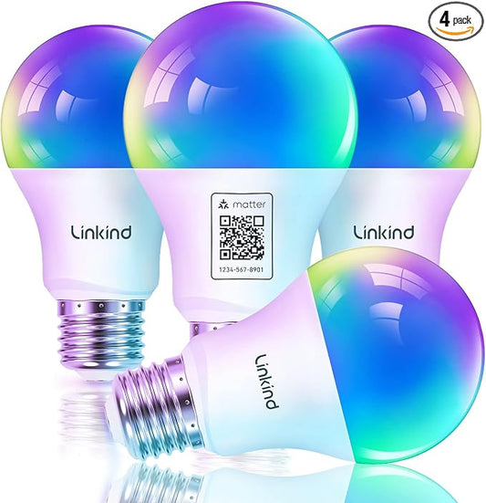 Linkind Matter Smart Light Bulb, Smart Bulbs Work by Linkind