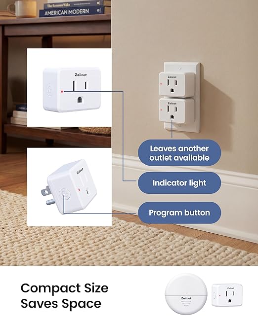 Zoiinet Wireless Motion Sensor Outlet, Adjustable Sensing Mode, 260FT Wireless - Image 7