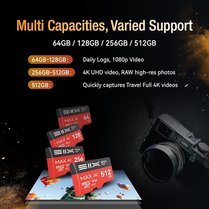 SIX M200 256GB Micro SD Card Read Up to 190MB/s - Image 7