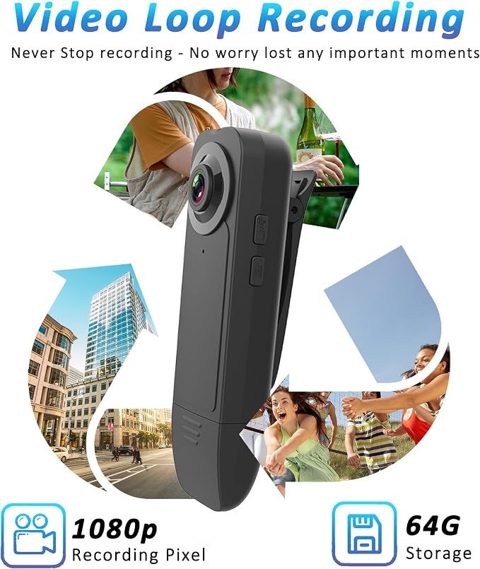 Mini Body Camera with Audio & Video Recording - Image 3
