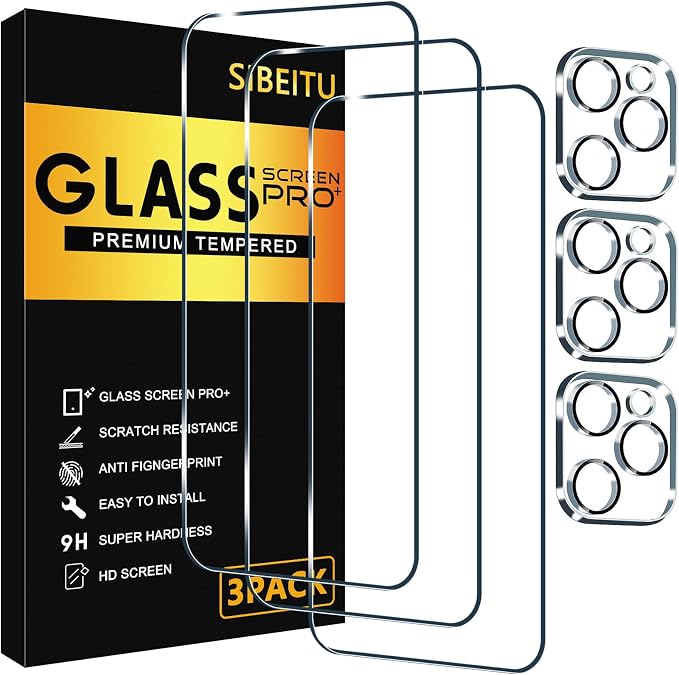 SIBEITU 3 Pack Screen Protector by SIBEITU