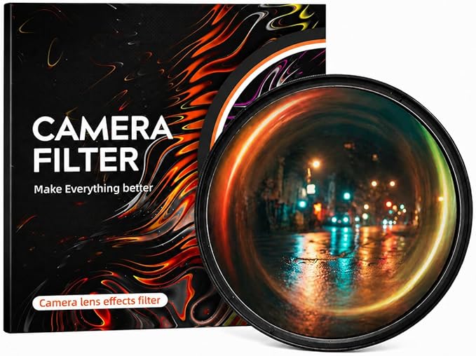 Camera Vortex Effect Filter, 67MM Prism Film Special Effects Glass Lens by BesvaloOfficial