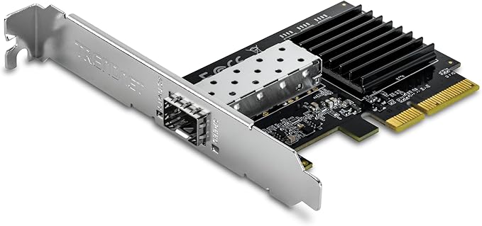TRENDnet 10 Gigabit PCIe SFP+ Network Adapter, TEG-10GECSFP, Convert A PCIe by TRENDnet