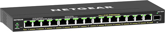NETGEAR 16-Port PoE Gigabit Ethernet Easy Smart Managed Essentials Switch - by NETGEAR