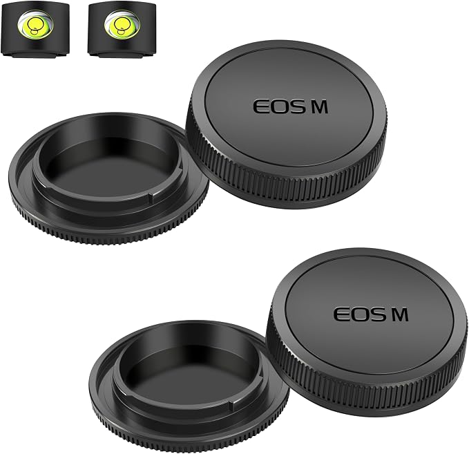 Body Cap & Rear Lens Cover for Canon EOS M50 Mark II M200 M100 M50 M6 Mark II by ULBTER