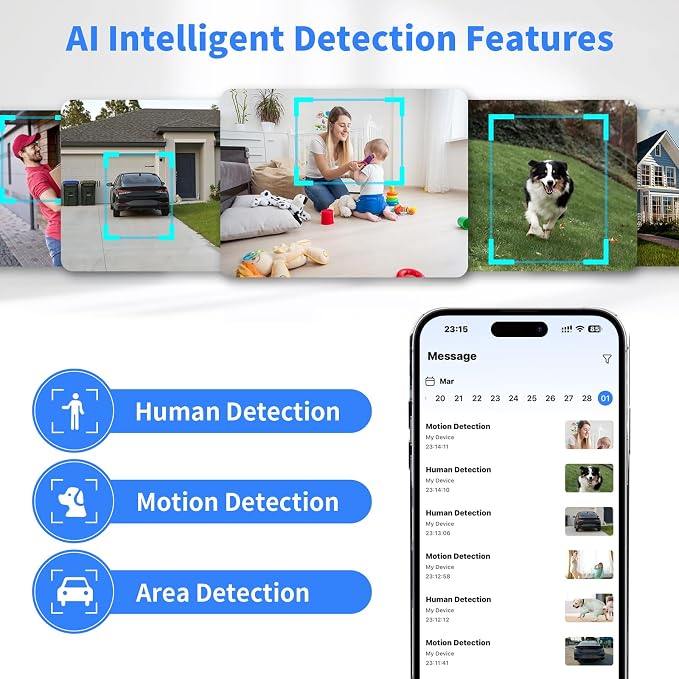 3MP 2K Window Camera, Indoor Security Camera UltraColor Night Vision, WiFi 6 - Image 6