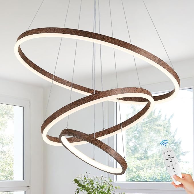 3 Ring Chandelier Modern LED Pendant Light by LUMIFLYModernChandelier
