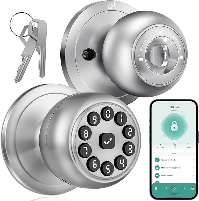Smart Door Lock, Smart Keypad Door Knob by KLLOQUE