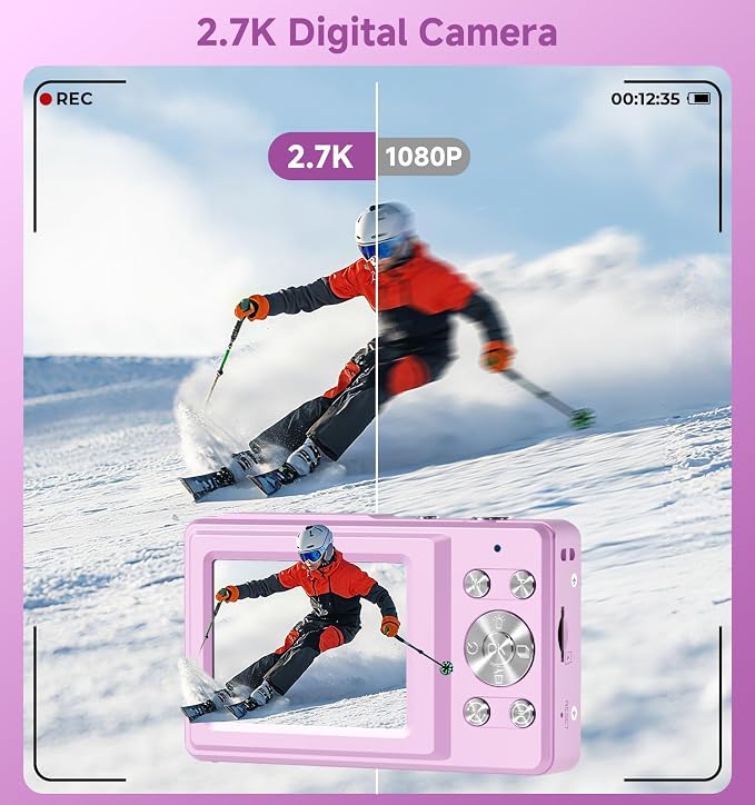 Compact Camera, 56MP Dual-Screen Digital Camera - Image 4