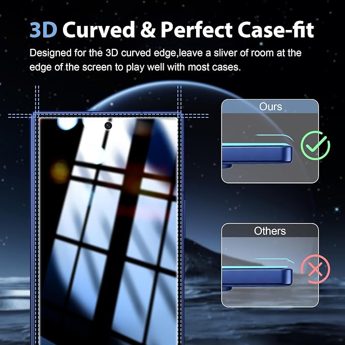2 Pack for Samsung Galaxy Z Fold 7 / Z Fold 8 Privacy Screen Protector - Image 5