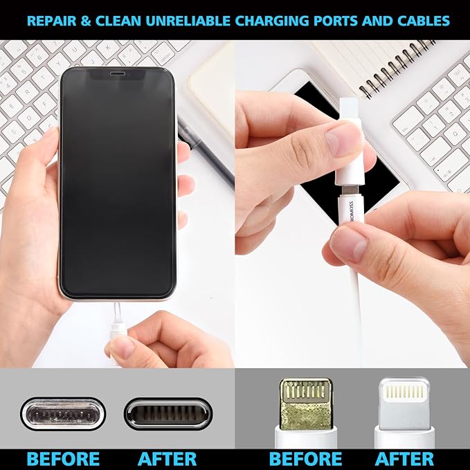 ECASP Cleaner Kit for AirPod, Cell Phone Cleaning Repair & Recovery for iPhone - Image 5