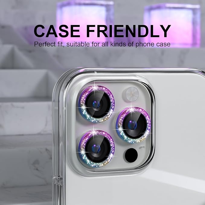 Choiche Compatible for iPhone 16 Pro/iPhone 16 Pro Max Camera Lens Protector - Image 3