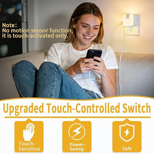 USB-C Night Light, Touch-Controlled Nightlight - Image 4