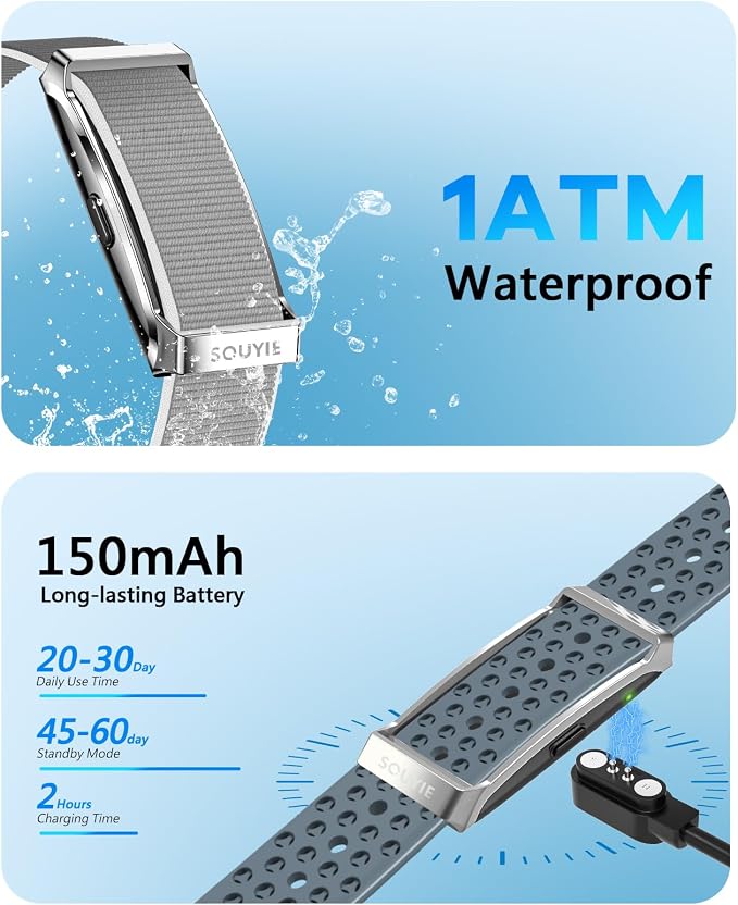 Smart Bracelet for Men Women, Health Activity Fitness Trackers, 24H Sleep - Image 6
