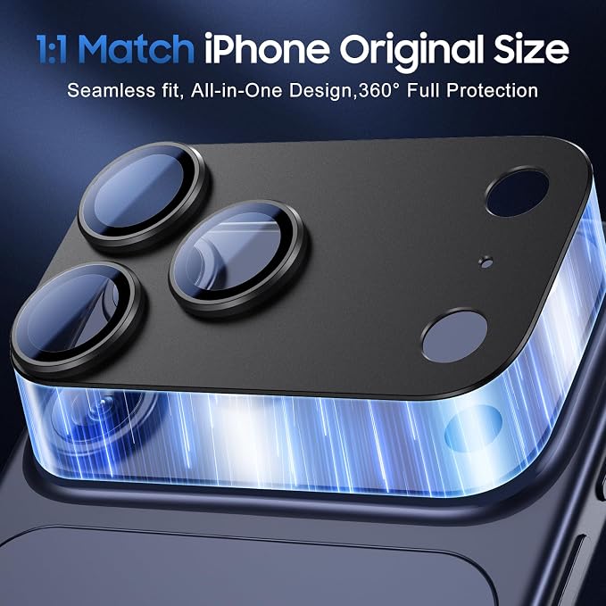 UniqueMe for 3 Pack iPhone 17 Pro Camera Lens Protector - Image 5