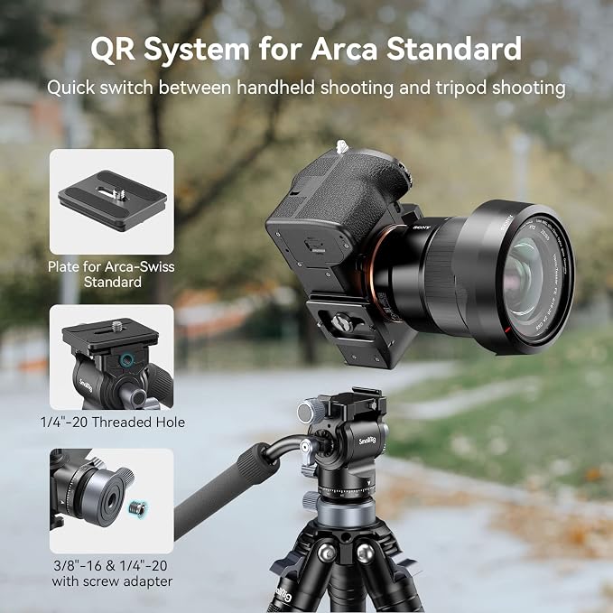 SmallRig Video Head with Leveling Base, Quick Release Plate - Image 5