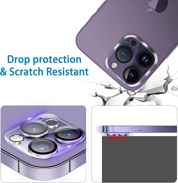 Dengduoduo 3 Pack Tempered Glass Camera Lens Protector - Image 5