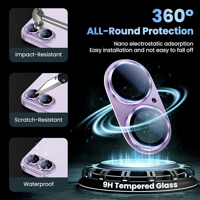 Uyiton Compatible with iPhone 17 Camera Lens Protector - Image 2