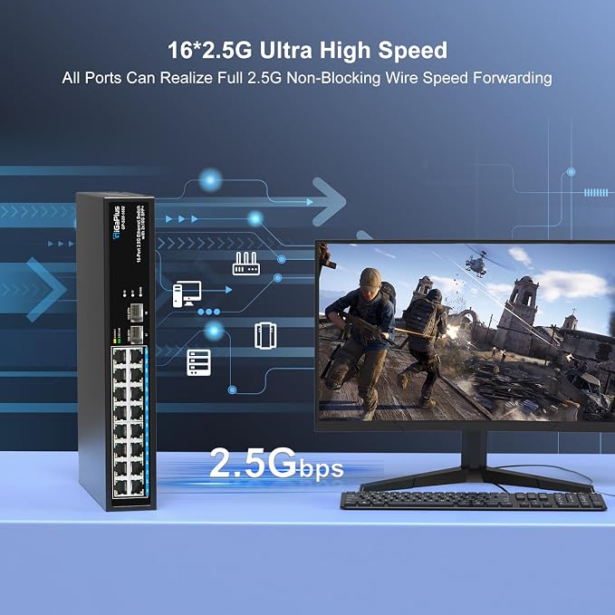 18 Port 2.5Gb Unmanaged Ethernet Switch - Image 5