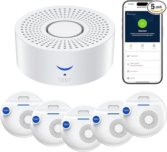 Nuleto WiFi Water Leak Detector 1s, Water Detectors & Alarms, Water Leak Sensor by Nuleto