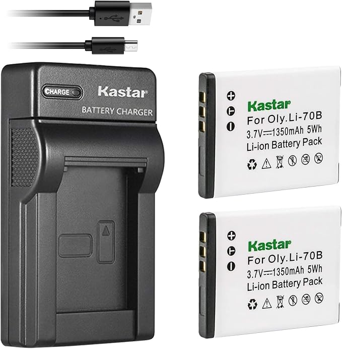 Kastar Battery X2 + Slim USB Charger Replacement by Kastar
