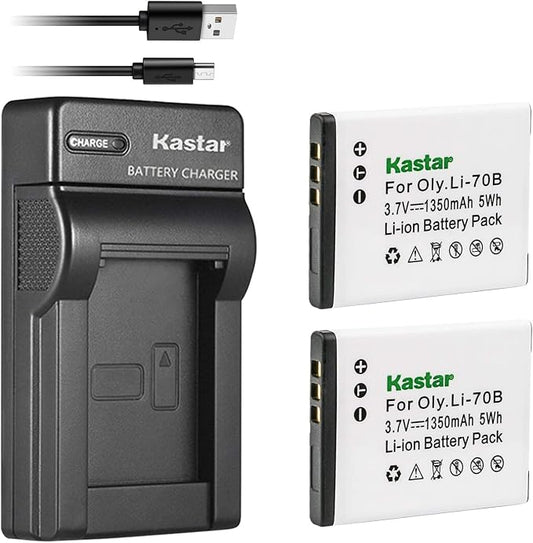 Kastar Battery X2 + Slim USB Charger Replacement by Kastar