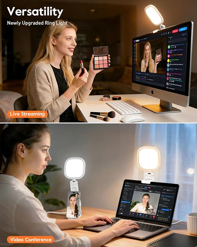 Upgraded Ring Light for Laptop, Monitor & Desk – Eye-Caring Diffused LED - Image 3