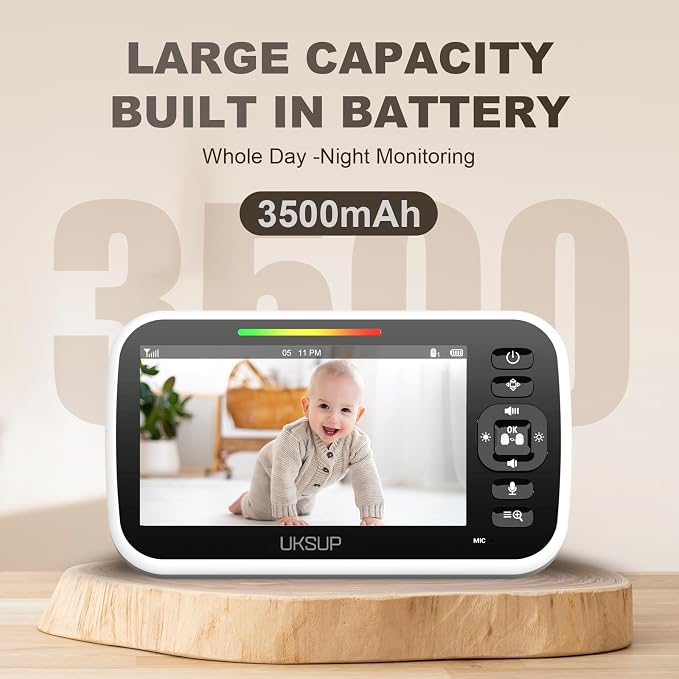 UKSUP Baby Monitor with Camera and Audio- Video Baby Monitor with 960ft Long - Image 5