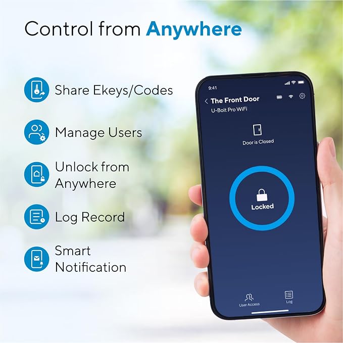 ULTRALOQ U-Bolt Pro WiFi Smart Lock - Image 3