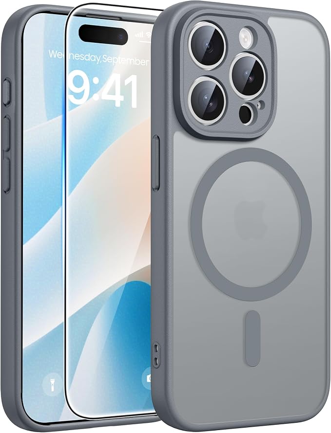 FNTCASE for iPhone 15 Pro Case: Translucent Matte Cases by FNTCASE