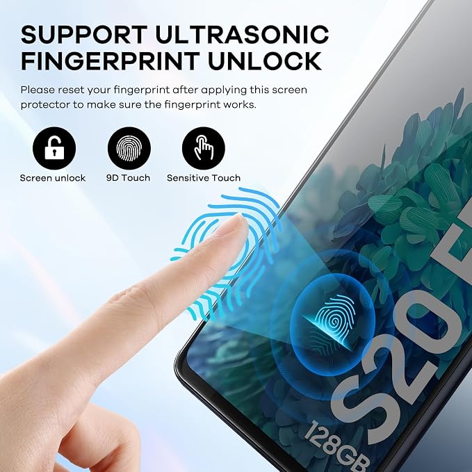 4+4 Pack for Samsung Galaxy S20 FE 5G Screen Protector & Phone Camera Lens - Image 7