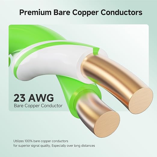 Cable Matters 10Gbps in-Wall Rated 23AWG Bare Copper Cat 6 Cable - 1000ft - Image 5