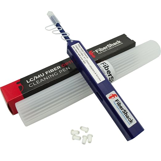 Fibershack - 1.25mm LC Fiber Cleaner Pen. 800+ Single Click Fiber Cleaner. by Fibershack