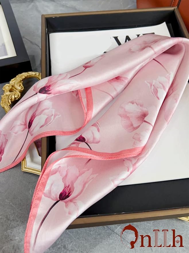 Silky Scarf for Women Lightweight Satin Bandanas Neck Hair Wrap For Sleeping - Image 6