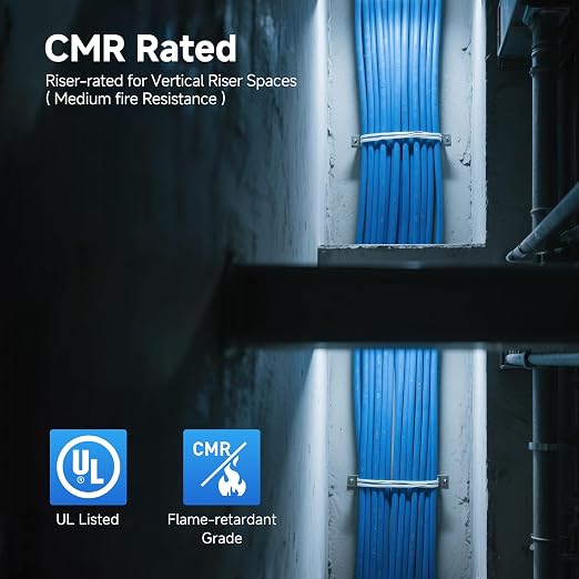 Cable Matters 10Gbps in-Wall Riser Rated 23AWG Bare Copper Cat6 Ethernet Cable - Image 6
