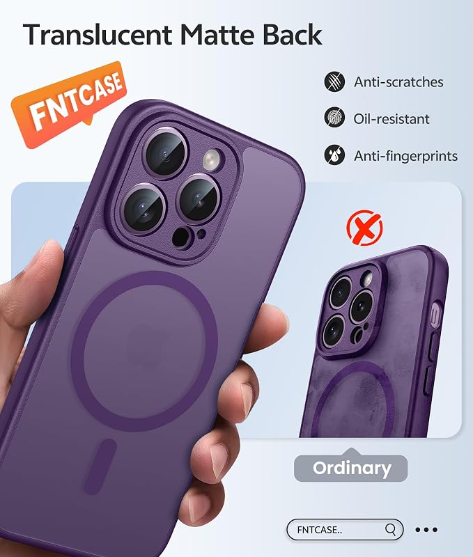 FNTCASE for iPhone 14 Pro Case: Translucent Matte Cases - Image 6