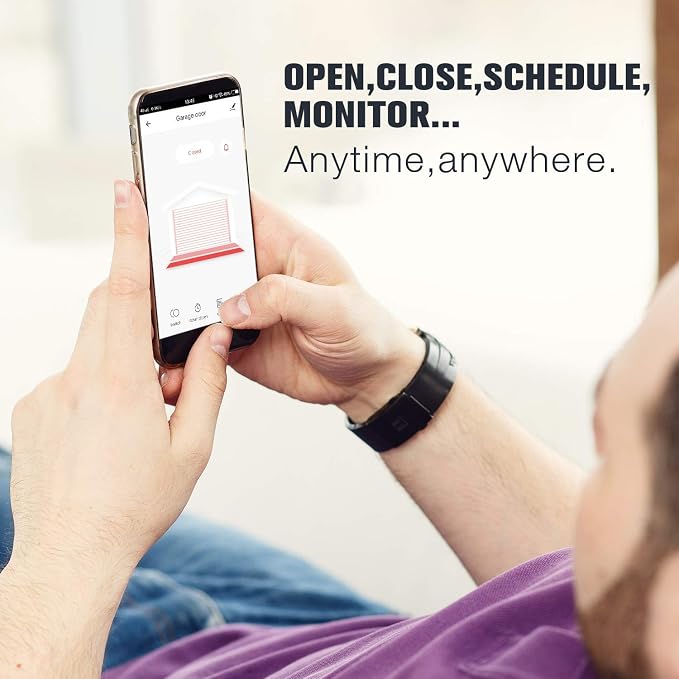 AGSHOME Smart Wi-Fi Garage Door Opener Remote, APP Control, Compatible - Image 3