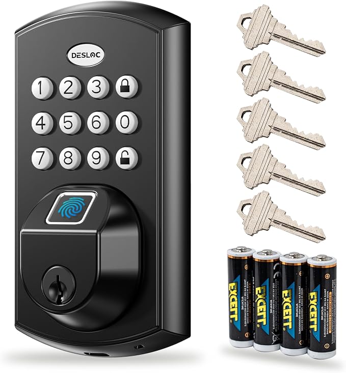 DESLOC A100F Keypad Fingerprint Door Lock, Keyless Entry Door Lock, Smart Lock by DESLOC