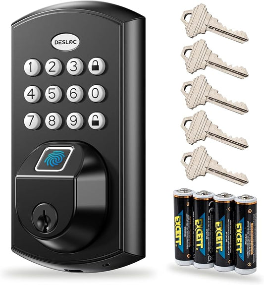 DESLOC A100F Keypad Fingerprint Door Lock, Keyless Entry Door Lock, Smart Lock by DESLOC