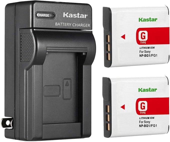 Kastar 2-Pack NP-BG1 Battery and AC Wall Charger Replacement by Kastar