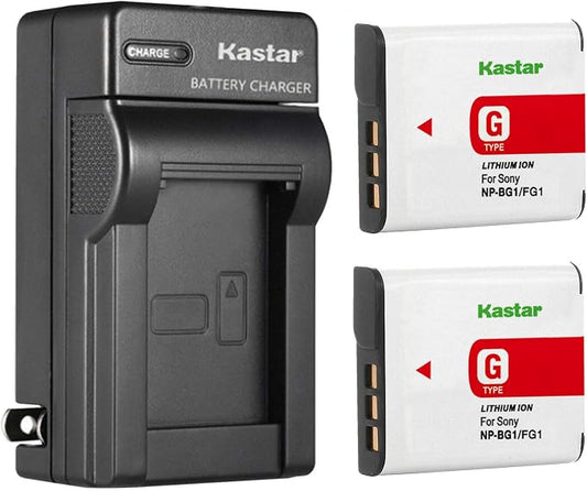 Kastar 2-Pack NP-BG1 Battery and AC Wall Charger Replacement by Kastar