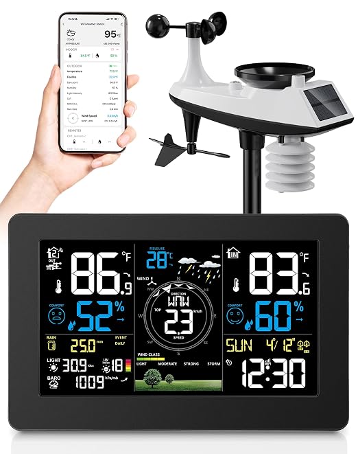 WiFi Weather Station Wireless Indoor Outdoor, Thermometer by Unknown