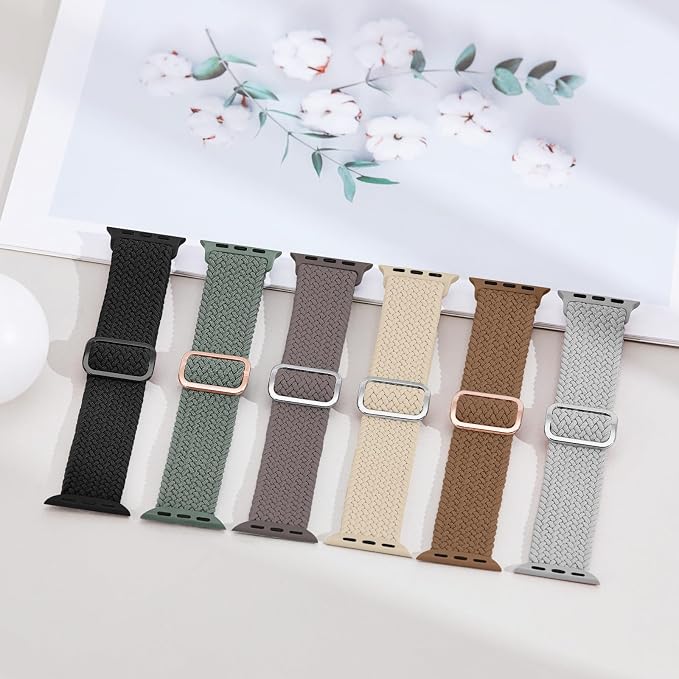 6 Pack Braided Stretchy Bands Compatible - Image 6