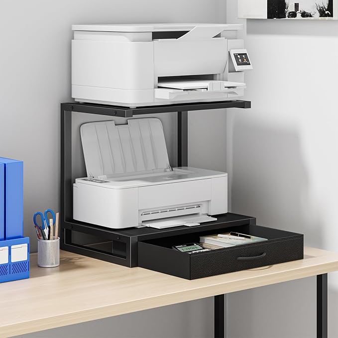 YAOHUOO 2-Tier Desktop Printer Stand by YAOHUOO