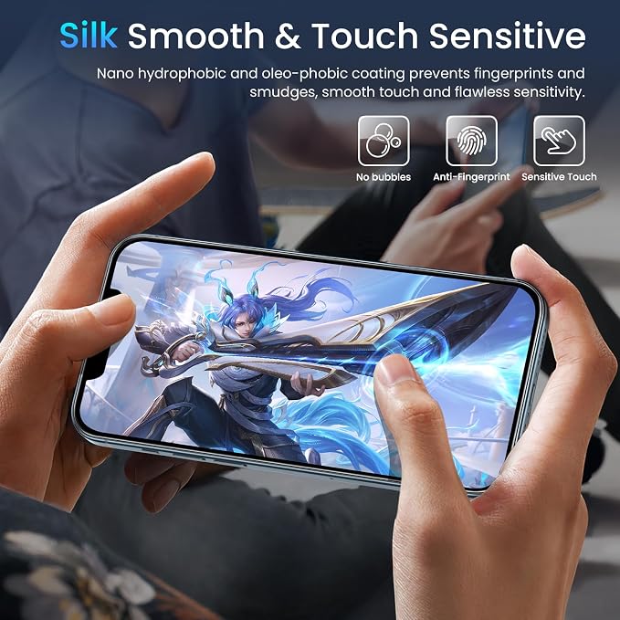 Fotbor [3+3 Pack for iPhone 12 Pro Max Screen Protector - Image 6