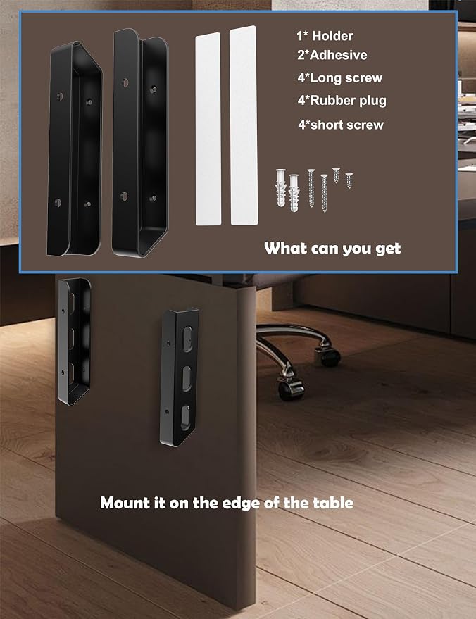 Under Desk Laptop Holder/Wall Mount, Compatible - Image 6