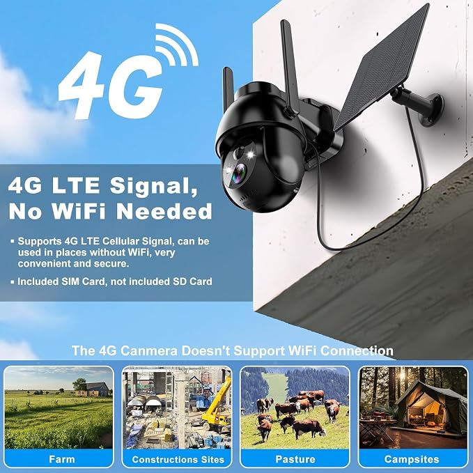 SeeVision 4G LTE Cellular Security Camera, No WiFi - Image 2
