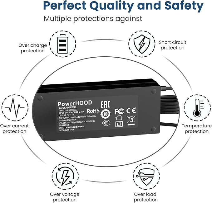 12V AC/DC Adapter Compatible - Image 3