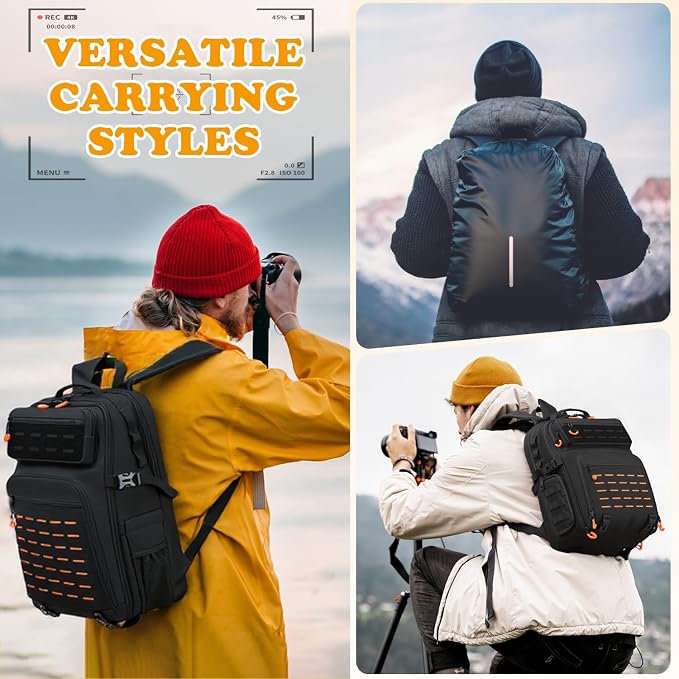 HAMBOLY Professional Camera Bag Backpack, Large Waterproof Photography Bag Case - Image 6